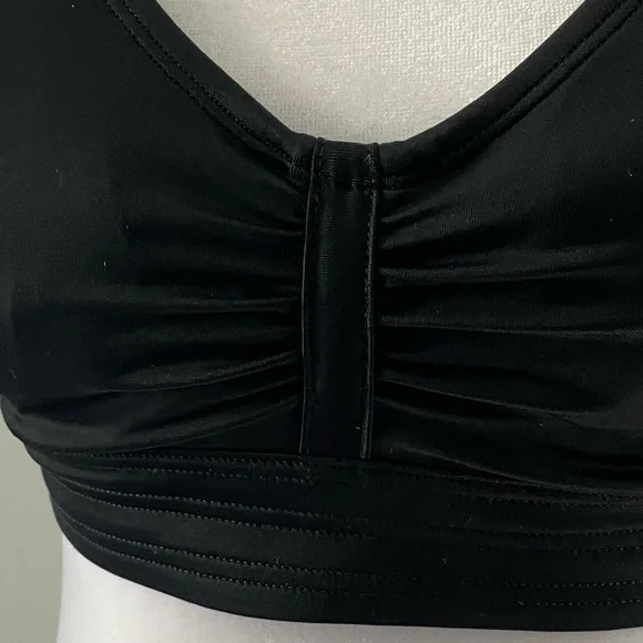 Athleta Stitched Band Bikini Top Black Size 32 B/C - Picture 3 of 10